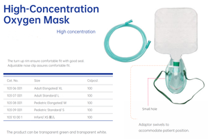 <span class=keywords><strong>Masque</strong></span> <span class=keywords><strong>à</strong></span> <span class=keywords><strong>oxygène</strong></span> avec réservoir, <span class=keywords><strong>masque</strong></span> de réanimation, <span class=keywords><strong>haute</strong></span> <span class=keywords><strong>concentration</strong></span> - Product Image 4