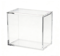 Boîte de présentation moderne pliable en acrylique transparent décoratif ETB avec protection UV, boîte de rangement magnétique personnalisée pour collection