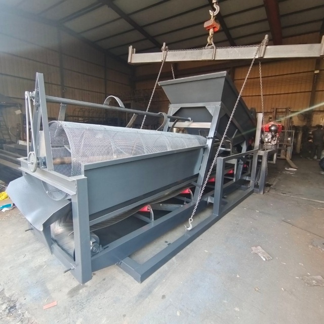 Roller Sand Screening Machine for Stone and Gravel Mining Stone Separator Machine with 500mm Belt Conveyor Width