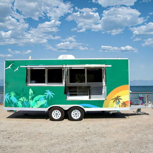 Carrito de Helados Personalizado, Camión para Bodas, Bar Móvil de Cerveza y Café, Remolque para Dulces, de Aluminio Resistente a la Oxidación, con Rastreo GPS - Product Image 1