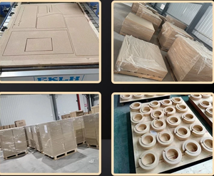 Personnalisé en usine 1200 ° Panneau d'isolation réfractaire en <span class=keywords><strong>vermiculite</strong></span> résistant aux températures élevées <span class=keywords><strong>pour</strong></span> foyer, pièces de revêtement <span class=keywords><strong>pour</strong></span> poêle à <span class=keywords><strong>bois</strong></span> - Product Image 6