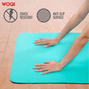 Esterilla de yoga Woqi de 6 mm de grosor, antideslizante, plegable, de EVA, para ejercicios en casa o gimnasio, color esmeralda, forma rectangular. - Product Image 5