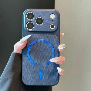 เคสหน้าต่างใหญ่ 18 ช่อง รุ่นใหม่ สำหรับ Apple 17 Pro Max  เนื้อผ้าเดนิมสุดหรูสำหรับ iPhone 16 เปลี่ยนสไตล์ได้ทันที - Product Image 3
