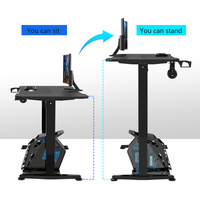 Support de table électrique réglable en hauteur en aluminium AOR ESPORT, mécanisme de levage extensible, cadre de bureau ergonomique pour bureau