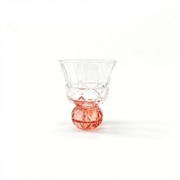 Verre à fond plat en cristal sans plomb pour jus, vin blanc, boissons froides, cocktails et liqueurs, usage domestique
