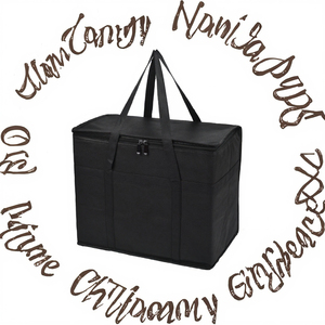 Custom Printed 15L Classic Large Portable Waterproof Insulated Non-Woven Bag for Food Delivery Wine Beer Beach <b>Cooler</b> Storage - Product Image 3