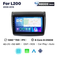 Radio Multimedia para Auto MEKEDE MS Android 12 8 Núcleos 8+128G para Mitsubishi L200 2008-2016 con GPS, Bluetooth, Carplay y Pantalla Multicolor