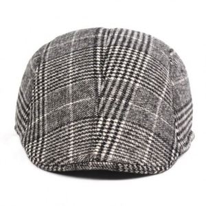 Casquette Gavroche en Laine Mélangée à Carreaux Personnalisable avec Logo – Style Britannique Tendance pour Hommes et Femmes - Product Image 6