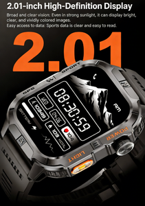 Reloj Inteligente Android GTH3 IP68 Resistente al Agua, Diseño Cuadrado, Navegación GPS, Monitor de Actividad, Correa de Silicona Magnética, Pantalla Grande - Product Image 3