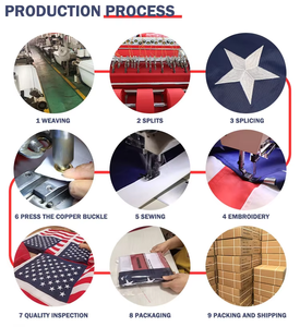 पतली नीली रेखा पुलिस और पतली लाल रेखा फायरफाइटर 3x5फीट अमेरिकी ध्वज कढ़ाई में भारी ड्यूटी नायलॉन - Product Image 6