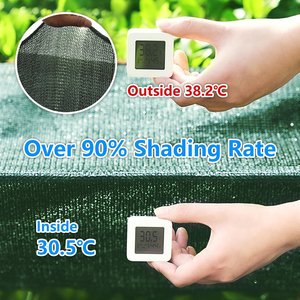 Filet d'ombrage tissé vert stabilisé aux UV pour jardin, serre, cour arrière et patio - Product Image 4