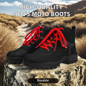 Stivali <span class=keywords><strong>da</strong></span> Moto <span class=keywords><strong>da</strong></span> Uomo all'Ingrosso per Uso Quotidiano Touring e Sportivo, <span class=keywords><strong>Scarpe</strong></span> <span class=keywords><strong>da</strong></span> Motociclista Altezza Caviglia per Quattro Stagioni - Product Image 6