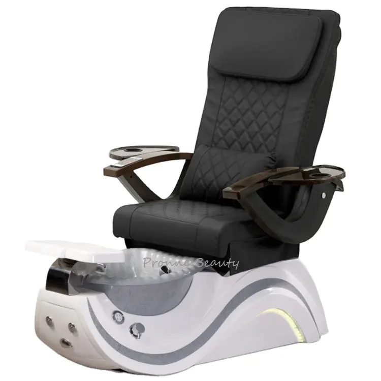 Moderne Luxe Antieke Beauty Spa Afstandsbediening Geen Sanitair Shiatsu Pedicure Stoel Met Kruk Voor Nagelsalon