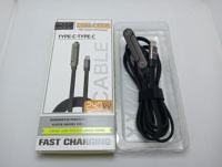 Câble de charge invisible 2-en-1 avec connecteur Type C à angle droit, transfert de données, support réglable, câble de charge rapide 240W