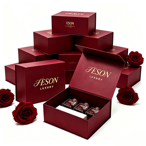 Boîte cadeau de luxe bordeaux en forme de <span class=keywords><strong>livre</strong></span> à fermeture magnétique, logo estampé à chaud, boîte rigide en forme de <span class=keywords><strong>livre</strong></span>, emballage écologique, taille et logo personnalisables - Product Image 1
