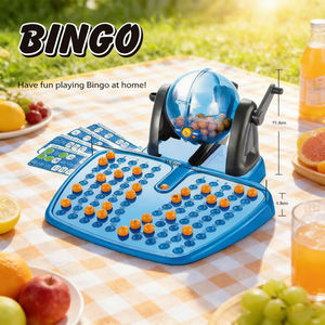 Jeu de bingo en plastique pour enfants, à faire soi-même, avec 90 numéros et 24 cartes, amusant, emballage en boîte de couleur conforme, jouets amusants pour les fêtes d'enfants - Product Image 6