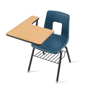 Muebles escolares Aula Estudiante <span class=keywords><strong>Silla</strong></span> escolar con escritorio, <span class=keywords><strong>silla</strong></span> de entrenamiento de plástico con mesa de escritura de madera - Product Image 1