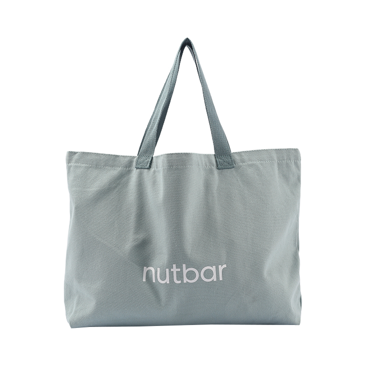Custom High Quality Eco-friendly Promotional Plain Natural Cotton Canvas Tote Bag with inside pockets