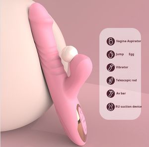 Вибратор-массажер для женщин, двойная головка, двойная вибрация, мастурбатор, силикон, ABS, водонепроницаемый, 320 г, OEM, для взрослых - Product Image 5