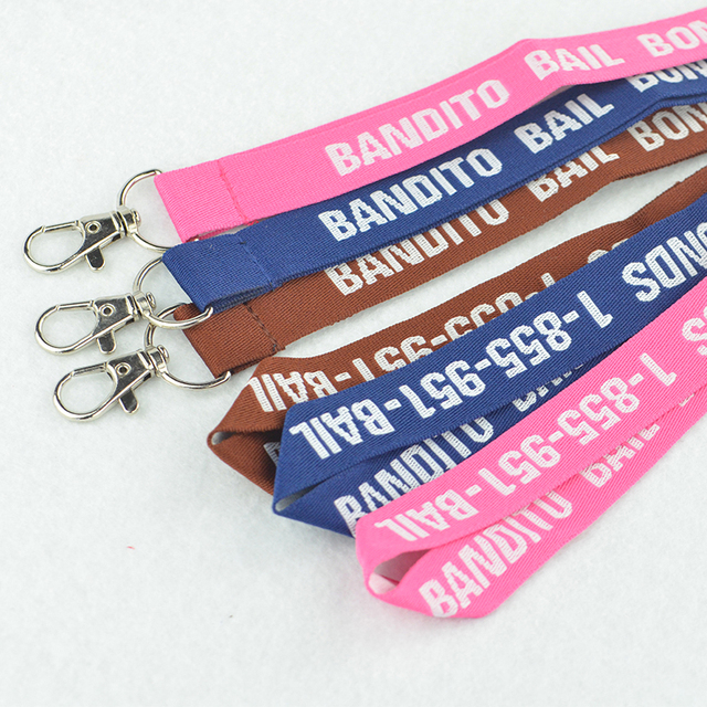 OEM Fashion Luxury Colorful Cute Lanyard Id Holder Detachable Logo Woven Embroidered Polyester Jacquard Neck Strap With Custom