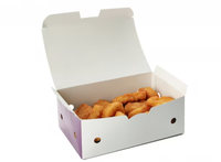 Boîtes d'emballage alimentaire de luxe logo personnalisé en gros Frites Chips Burger Poulet Boîtes d'emballage en papier couché