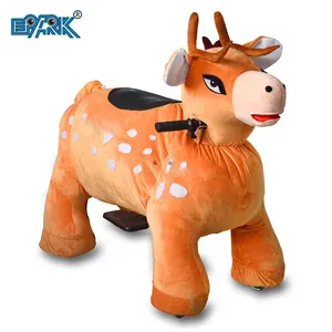 Plush Big Size Stuff Walking Animal Ride Electric Scooter Ride On Animal For Supermarket