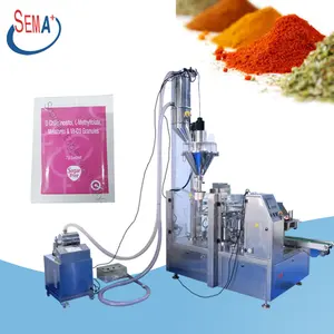 Mini Automatic Vacuum Powder Pouch Doy Rice Filling Sealing Packaging Machine for doypack bag packing machine