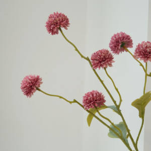 Flores artificiales 5 cabezas flores decorativas de diente de león de una sola rama para boda decorativa - Product Image 4