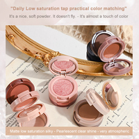 Palette de fards à paupières carrée unique 4 couleurs, OEM, plastique bon marché, marque privée, palette de fards à paupières personnalisée