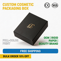 Caja de Embalaje Cosmético Impermeable Personalizada OEM, Caja de Papel Rígido Impresa a Todo Color para Crema de Ojos, Limpiador Facial, Marca de Belleza