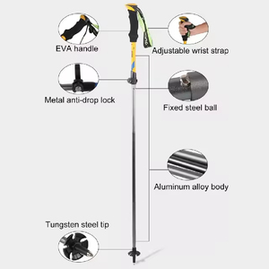 Sản Xuất Gấp Đi Bộ Đường Dài Dính Đóng Mở Đi Bộ Đường Dài Cực Đi Bộ Cực Bắc Âu Đi Bộ Gậy Nhôm Hợp Kim Đi Bộ Đường Dài Baton - Product Image 4