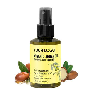 Aceite <span class=keywords><strong>capilar</strong></span> personalizado al por mayor con aceite de argán marroquí-<span class=keywords><strong>Tratamiento</strong></span> hidratante virgen prensado en frío para cabello seco y dañado-Hombres y mujeres - Product Image 1