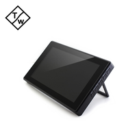 Raspberry Pi 4 Modelo B/ 3B +/ 3B, pantalla táctil capacitiva IPS de 7 pulgadas, 1024x600, con soporte de caja, menú OSD