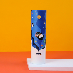 Boîte en tube de papier imprimée sur mesure, emballage rigide en carton, boîte cylindrique pour parfum, bougie, artisanat - Product Image 2
