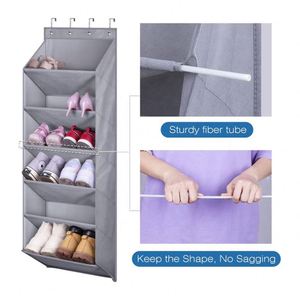 Door <b>Shoe</b> Rack with Deep Pockets for 12 Pairs of <b>Shoe</b> Organizer Over the Door Hanger for Dorm Narrow Door <b>Shoe</b> Storage - Product Image 4
