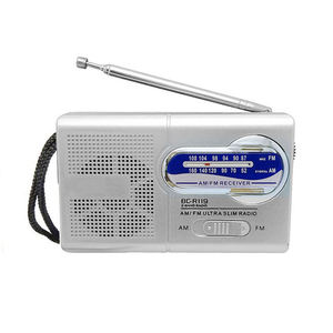 Custom Ultra Slim BC R119 AM FM Portable Radio Mini Pocket Handheld Radio <b>Receiver</b> with Built-in <b>Speaker</b> for Home Travel Use - Product Image 1