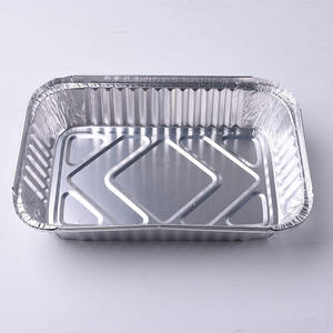 Kích Thước Nhỏ Hình Chữ Nhật Bán Buôn Tin <span class=keywords><strong>Foil</strong></span> Hộp Ăn Trưa Giá Thấp Dùng Một Lần Nhôm <span class=keywords><strong>Container</strong></span> Với Nắp Từ Nhà Máy - Product Image 2