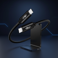 Câble de charge USB Type C 2.0 en nylon haute vitesse PD240W 1M/2M, courant 5A, QC3.0, tressé et durable pour iOS et ordinateurs portables