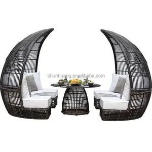 Seaside Outdoor Beach Beds Wholesale Sea Beach Sleeping Bed Outdoor Seaside Wicker Sun Bed