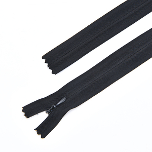 Bán Buôn Tùy Chỉnh #3 Vô Hình Dây Kéo <span class=keywords><strong>20</strong></span> 30 50Cm Vải Băng Đóng End Vô Hình Nylon Dây Kéo 100 cái/túi Với Giọt Nước Puller - Product Image 1