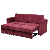 Sofá Cama Plegable en Forma de L con Ruedas, Mueble de Salón con Almacenamiento Montado en la Pared, Estilo Murphy, para Canadá, Australia y Nueva Zelanda