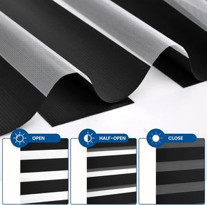 Không Dây Trực Tiếp Resistancewholesale UV Zebra Vải Mù Bán-Màn Cửa Sổ Rèm Con Lăn Bóng Râm Điện Định Dạng Ngang - Product Image 3