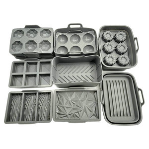 Yuye - Juego de 6 moldes de silicona personalizados para chocolate, moldes para barra de chocolate con asa, aptos para horno, freidora de aire y vaporera - Product Image 3