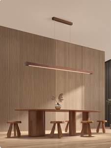 Lampes suspendues en <span class=keywords><strong>bois</strong></span> modernes Lustres à led en <span class=keywords><strong>bois</strong></span> minimalistes Lampe à main pour salle à manger, bureau, bar, <span class=keywords><strong>luminaire</strong></span> à <span class=keywords><strong>suspension</strong></span> - Product Image 3