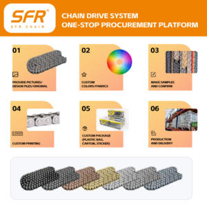 Chaîne de moto électrique SFR Factory Wholesale OEM/ODM 420H-132L pour <span class=keywords><strong>Derbi</strong></span> DRD Racing - Product Image 6