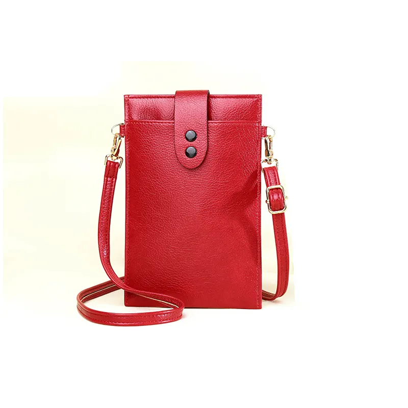 Leather Fashion Crossbody Shoulder Sling Bag Women Mobile Card Holder Wallet Phone Case