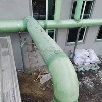 Tuyau de drainage souterrain en PRV de haute qualité pour la vente en gros, tube GRP de grand diamètre pour l'alimentation en eau souterraine des routes et le transport routier