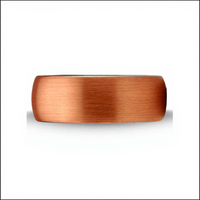 Klassischer 8mm 6mm Polierter Gebürsteter Roségold-Plattierter Maßgefertigter Gewölbter Gravierter Wolframcarbid Schwarzer Ehering