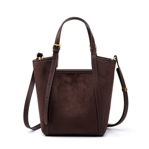 Marque dames sacs à main nouvelle mode femmes chaussures et sac à main dames luxe épaule en cuir véritable femmes seau sac en gros - Product Image 2