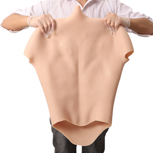 Artificial fuerte Abdominal Artificial simulación pecho músculos vientre seis paquete silicona músculo traje Cosplay <span class=keywords><strong>Anime</strong></span> músculo traje - Product Image 5